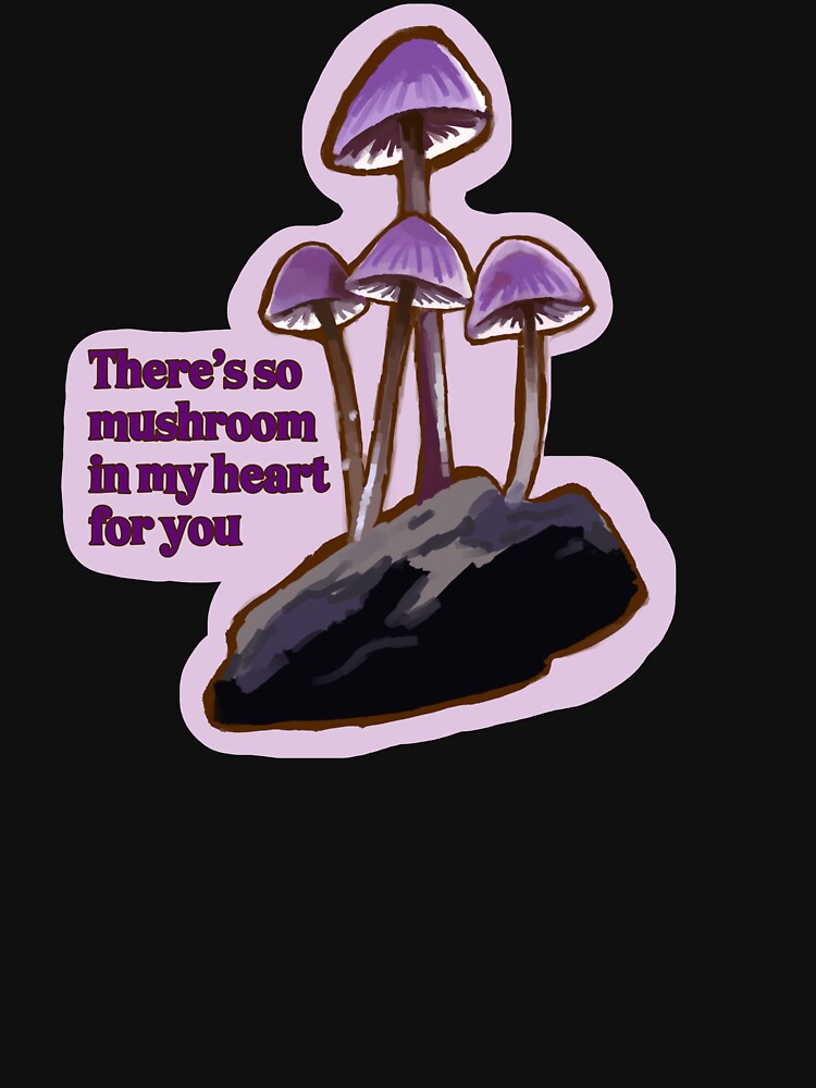 There’s So there’s so Mushroom in My Heart for You – Cute Purple Mushroom Sticker by AlyaCreates