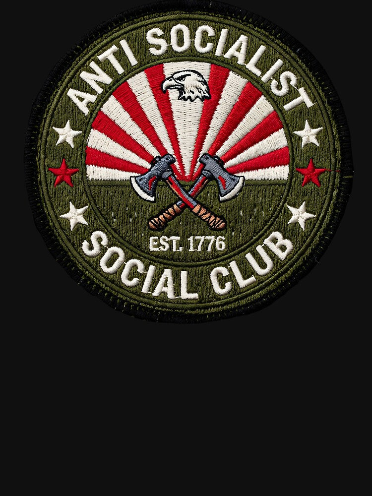 Anti Socialist Social Club Anti Socialism Funny Political Meme by Redgiant87x