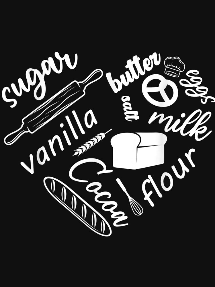 Baking Ingredients and Utensils Heart Baker by PatelLayla
