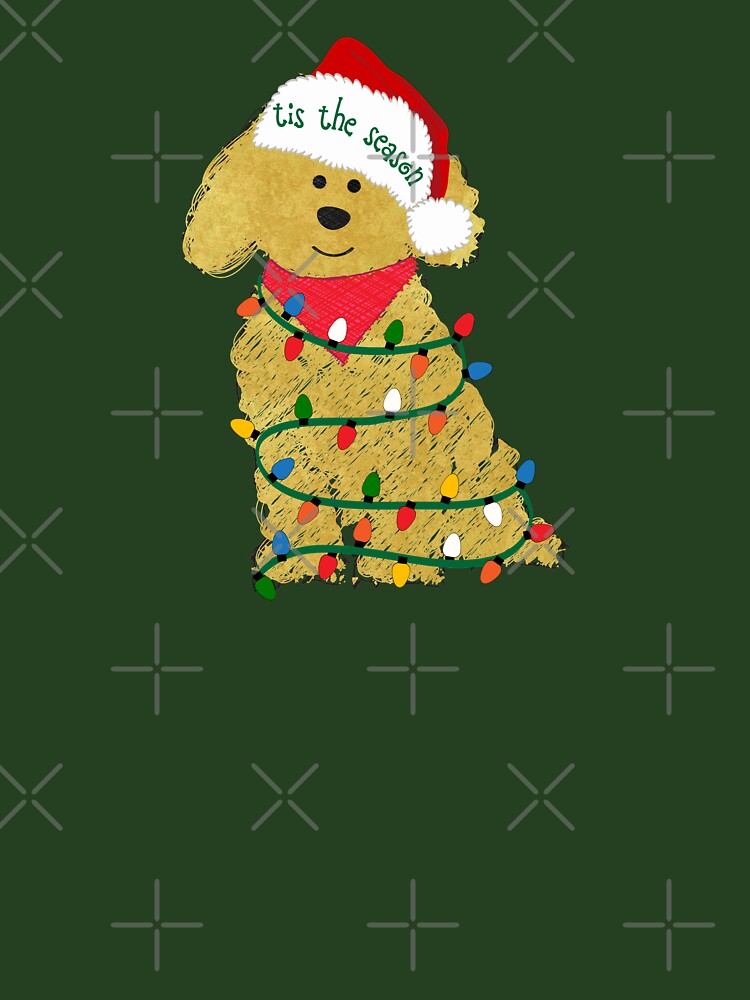 Cute Christmas Golden Doodle Puppy by emrdesigns