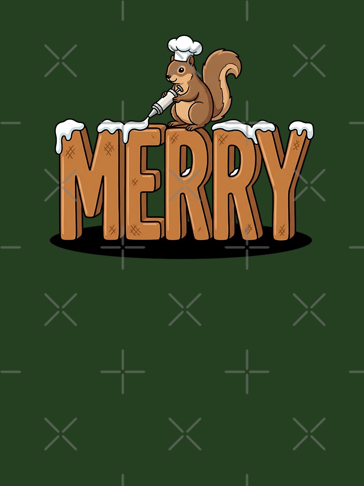 Squirrel Baker Decorating Gingerbread by Rare By Hero