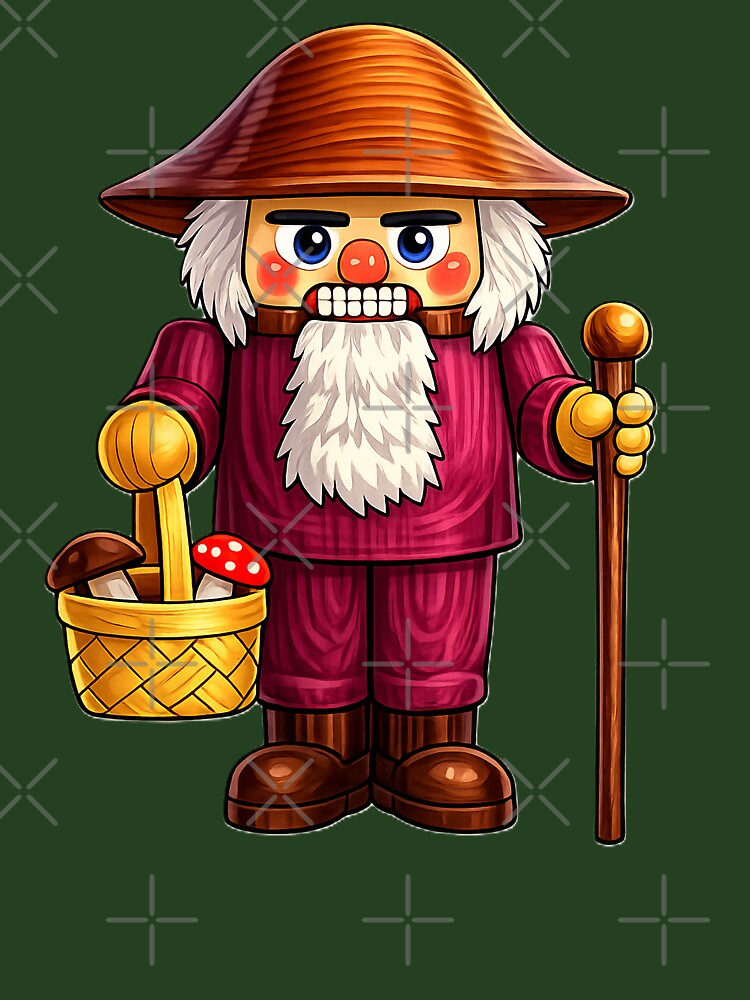 A nutcracker mushroom hunter for all you mycophiles! by DGS Creative Designs