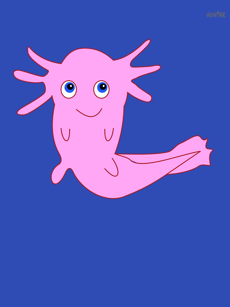 Axolotl by wowitsmytshirt