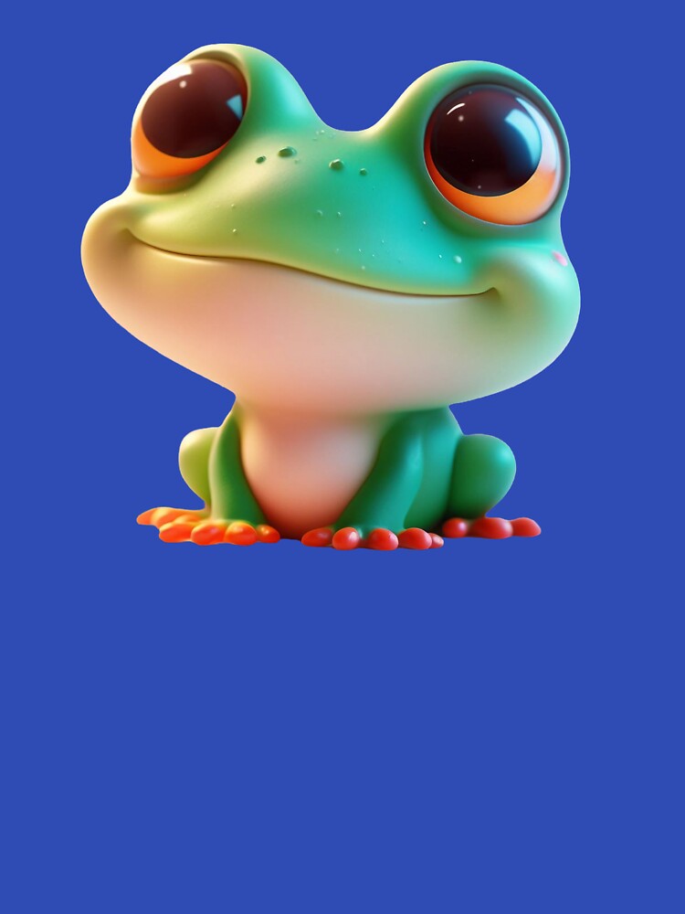 Adorable Little Funny Frog by DigiDreamyArt