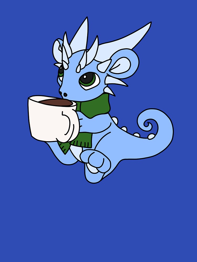 Dragon Drinking Cocoa by vakariandesigns