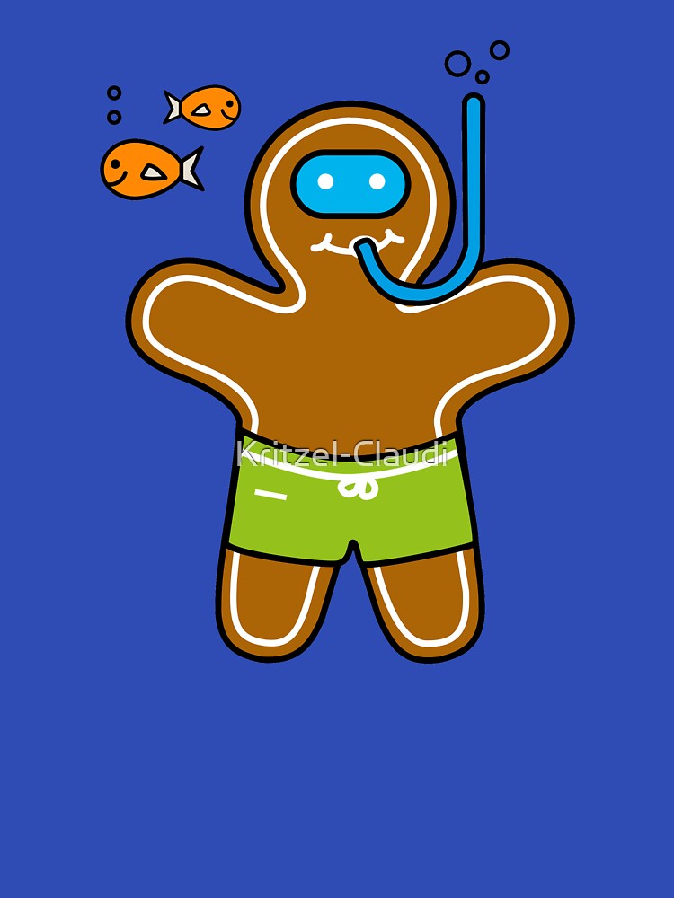 Gingerbread man diver by Kritzel-Claudi