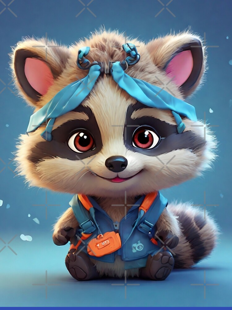 Adorable Raccoon by ProfArtStudio