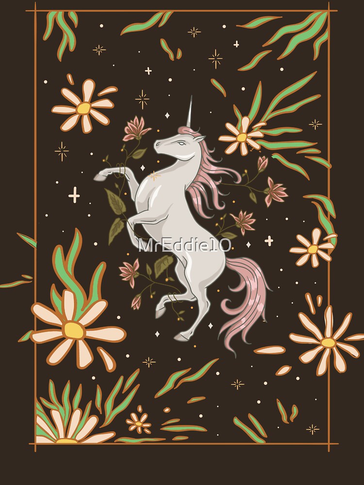 Fairycore Grunge Fantasy Floral Unicorn Aesthetic by MrEddie10