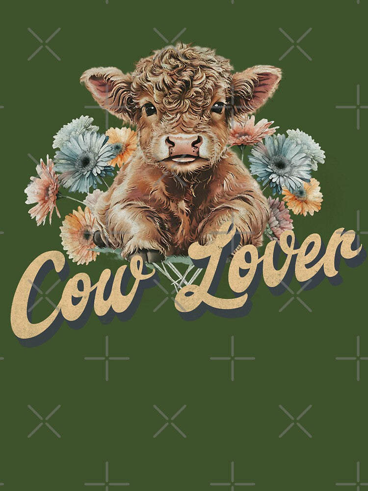 Baby Highland Cow, Cow Lover, Cute Highland Cow by Mariana Piana
