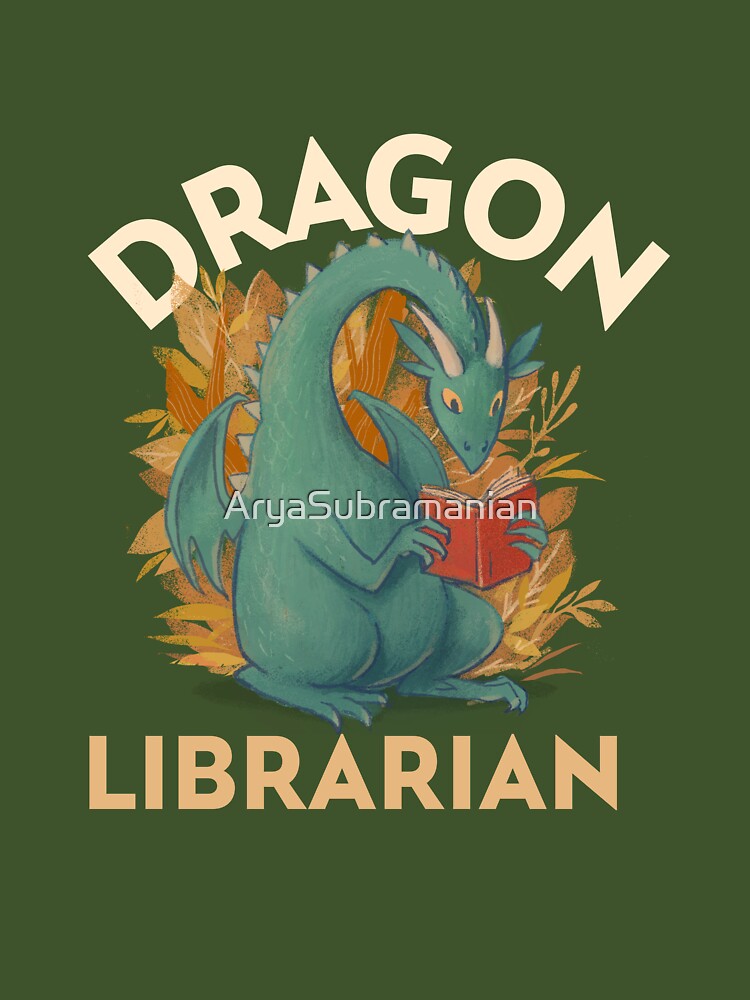 Dragon Librarian, Library Lover by AryaSubramanian