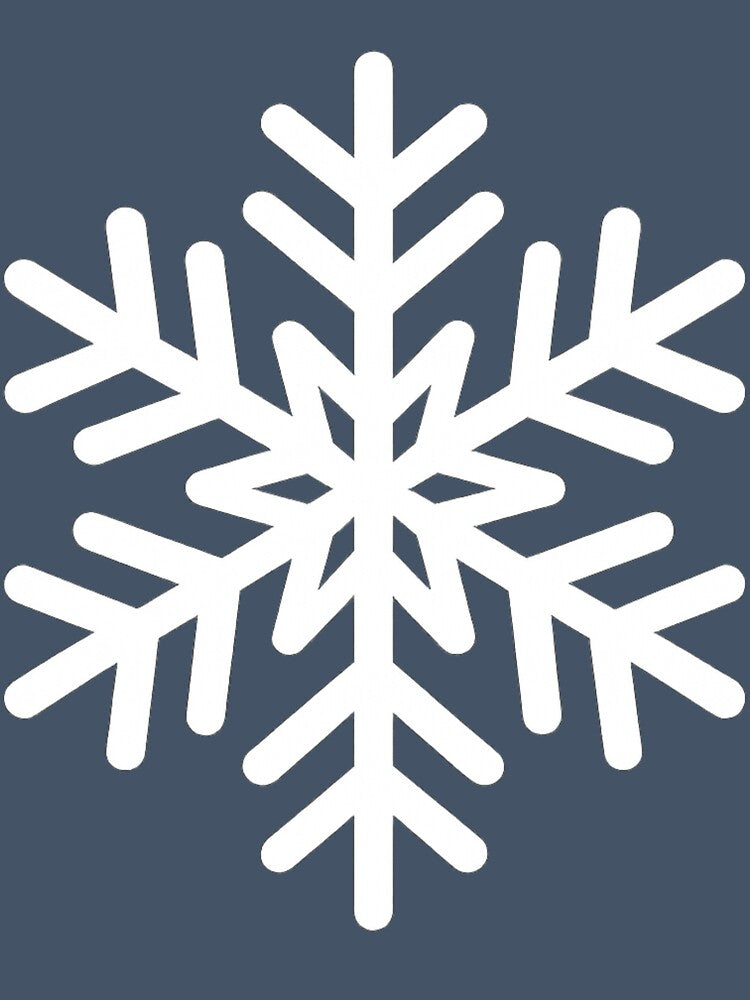 Elegant Geometric Snowflake | Winter Minimalist Line Art by JaneMcCarthyStudio