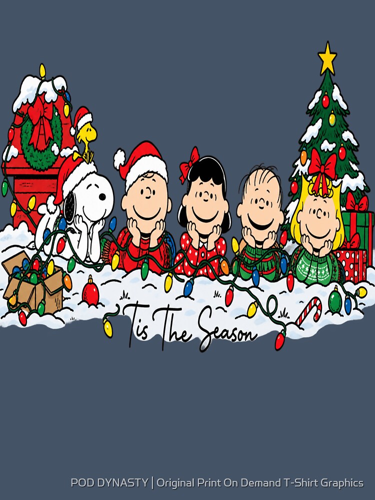 Tangled Christmas Lights Family & Dog Lovers by POD DYNASTY | Original Print On Demand T-Shirt Graphics