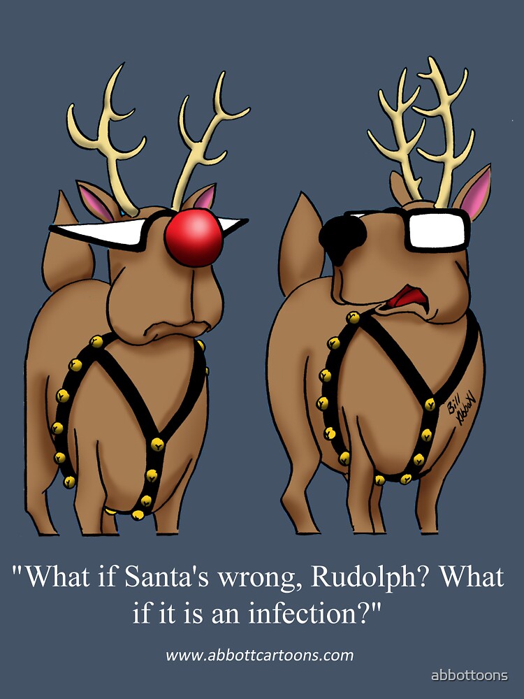 Funny Christmas Reindeer Holiday Humor by abbottoons
