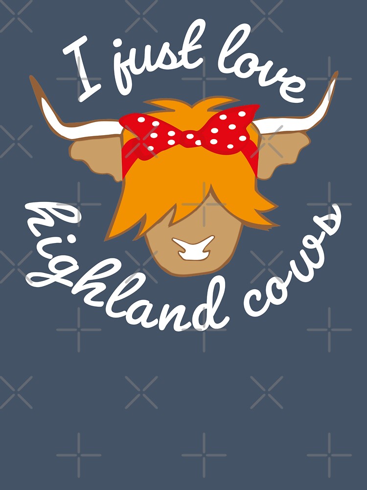 I just love highland cows scottish cow by Ayelandco