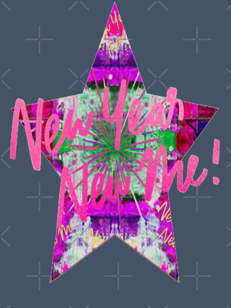 New Year New Me Graphic Abstract Lettering Design,4, Howdy New Year,New Years Celebration, New Years Eve Countdown by Adri Barnard