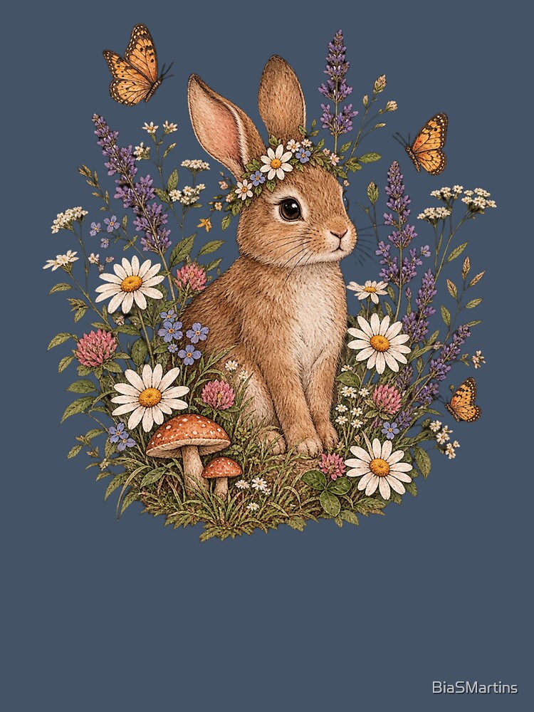 Rabbit in the garden by BiaSMartins