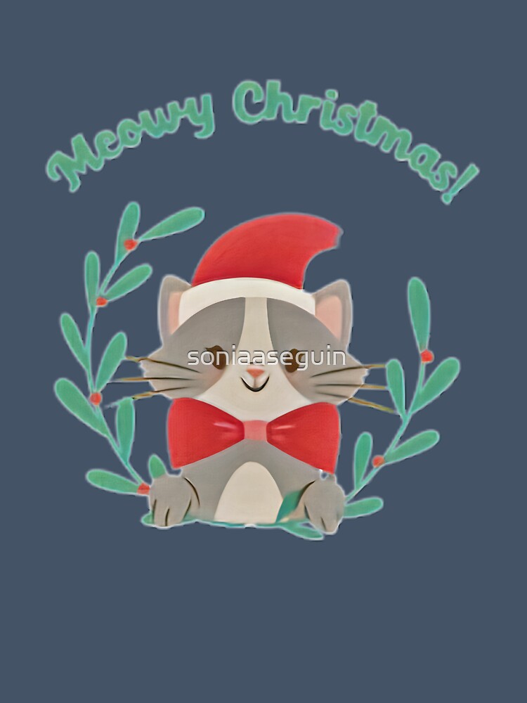 Meowy Christmas. Christmas 2020. Cute Christmas cats by soniaaseguin