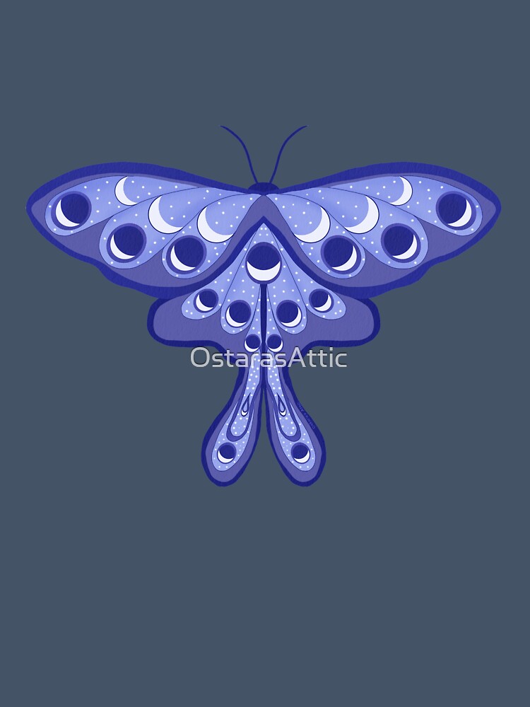 Moon Moth – Periwinkle colour by OstarasAttic