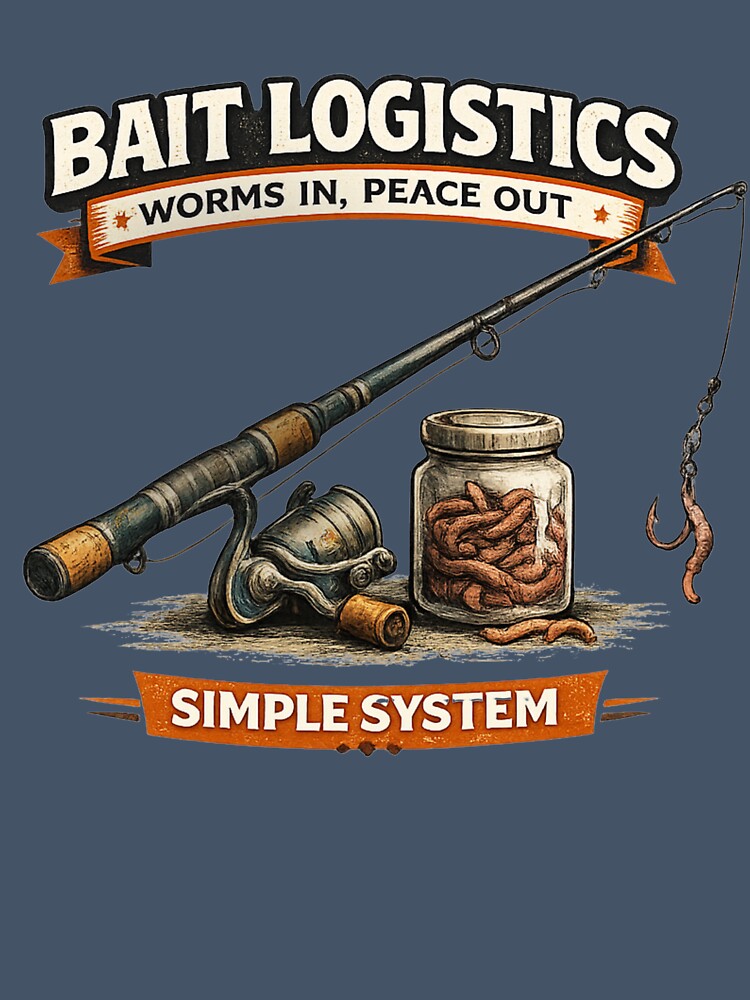 Bait Logistics Fishing Humor by THREADACTED