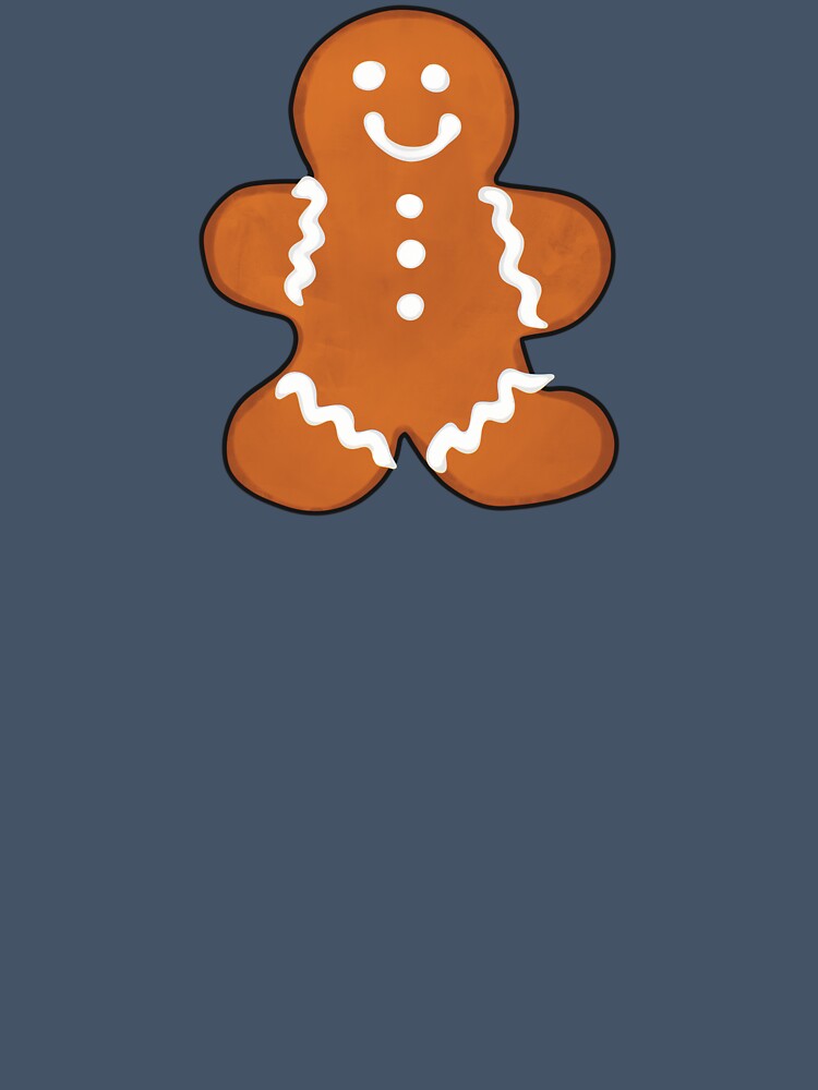 Gingerbread Man Cookie Christmas Holiday Cartoon by Skull Fern