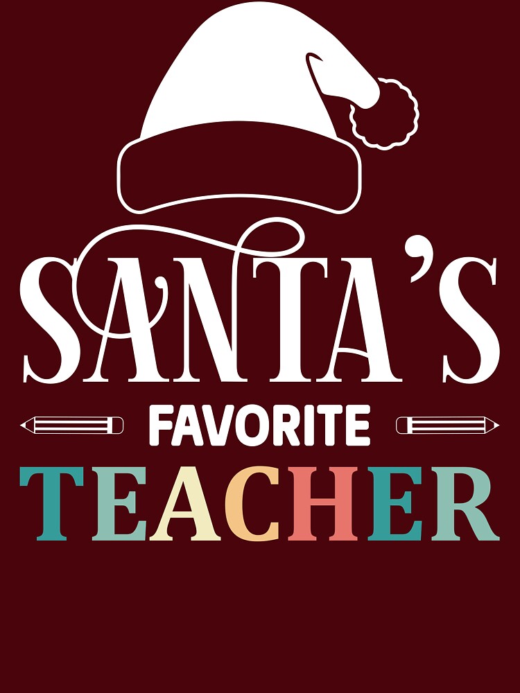 Santa's Favorite Teacher Shirt, Christmas vibes, Christmas teacher gift, holiday gift for teacher, festive teacher gift, holiday vibes, new year teacher gift, Santa teacher by Noe Mill