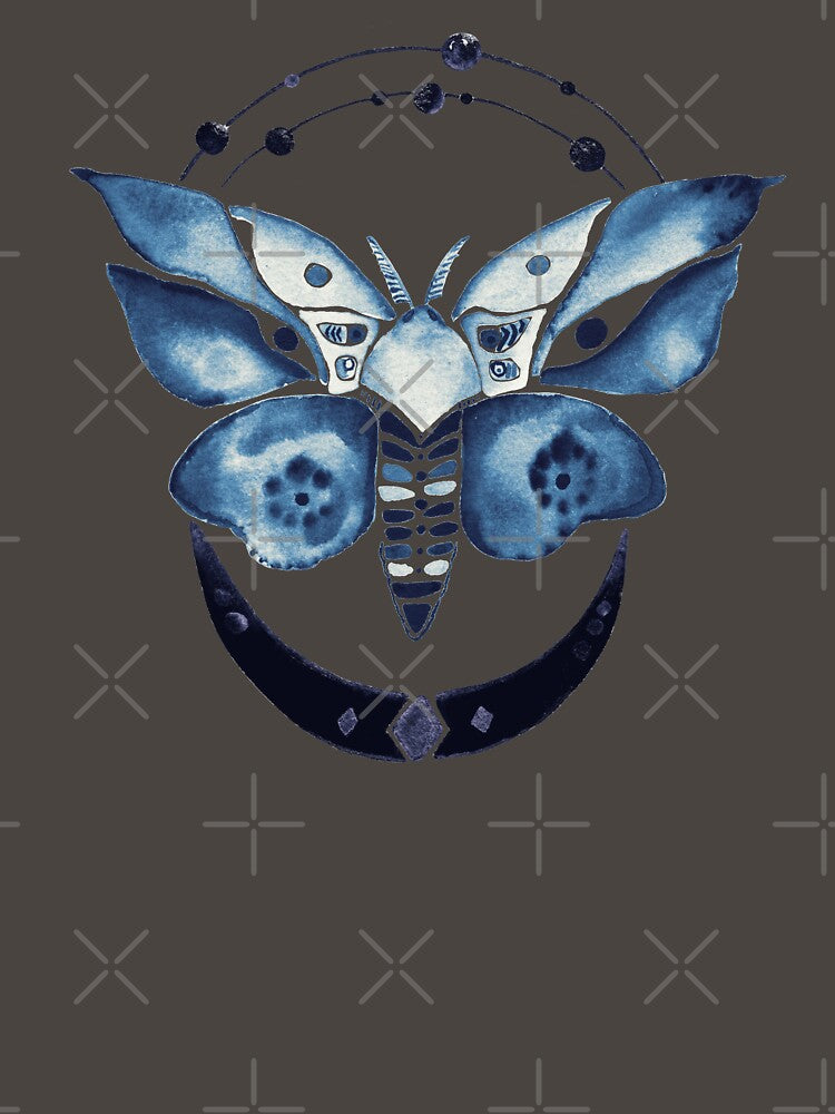 Ice blue crystal moon moth by Isabelle-T