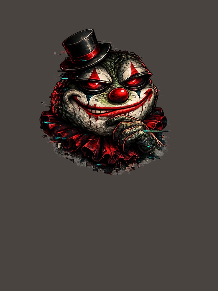 Dark Clown Frog Glitch – Evil Cyberpunk Frog with Red Eyes by UnglaublichGut