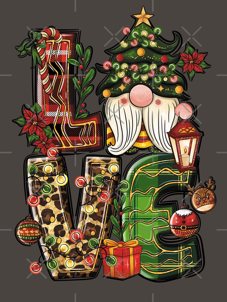 Love Gnome Christmas | Merry Christmas, Love Christmas, Cute Gnome Christmas, Santa Claus, Love, Merry Christmas, Happy Christmas, Cute, Cool, Christmas Tree by LunaNovaArtShop