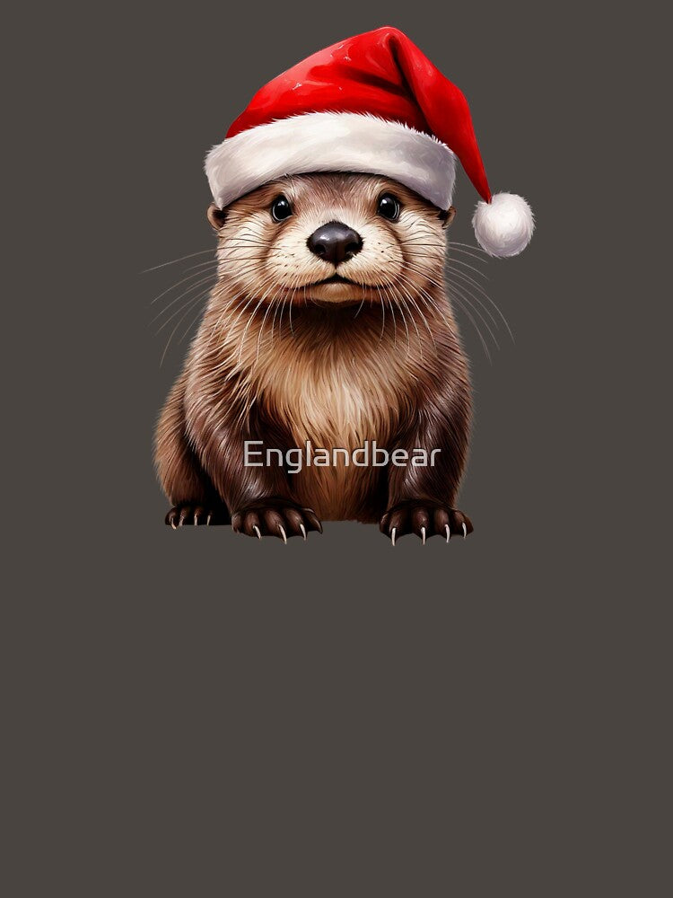 River-Carol Singer Otter | Cute Festive Christmas Animal by Englandbear