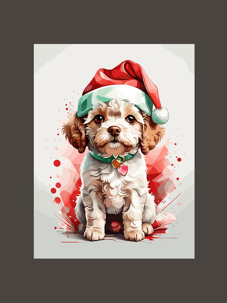 Christmas Dog - Heartwarming Illustration of Holiday Joy by cutie1pie1dogs