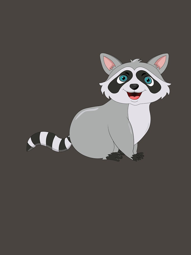 Cute Raccoon Sitting by atedesigns