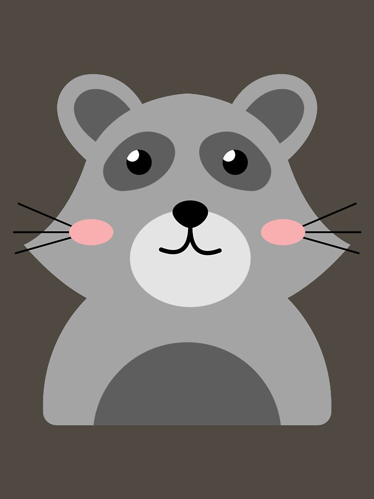 Cute raccoon by ShopLeilaArt
