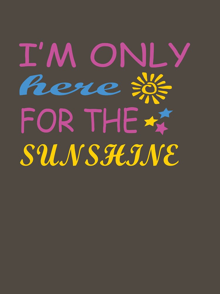 Summer Beach T Shirt, Funny Summer Shirt, Girls Vacation Shirt, Eat Sleep Beach Repeat, Vacation Shirt, I'm Only Here for The Sunshine by FLOPETTER