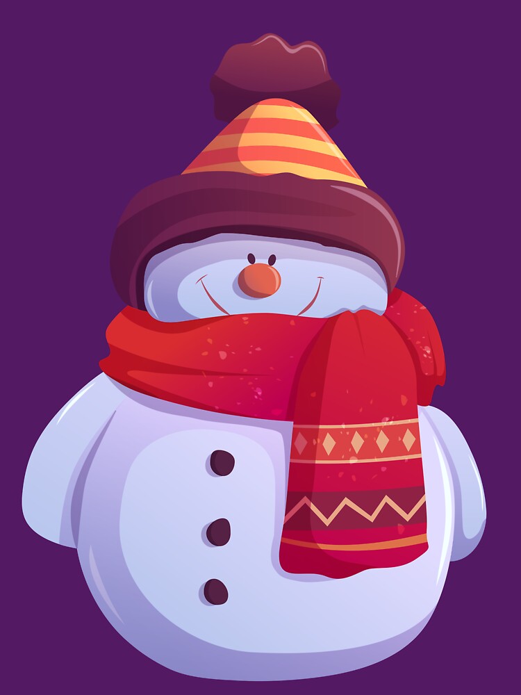 Cartoon-style snowman by styler2027