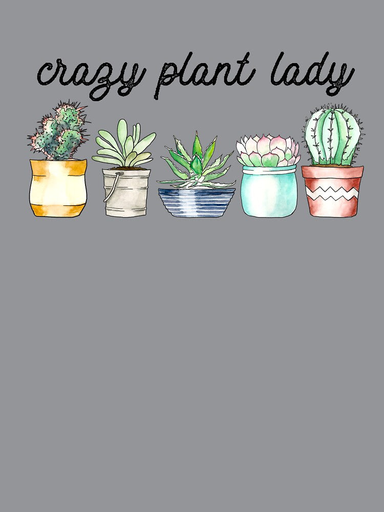 Crazy Plant Lady on mint by FerntasticArt