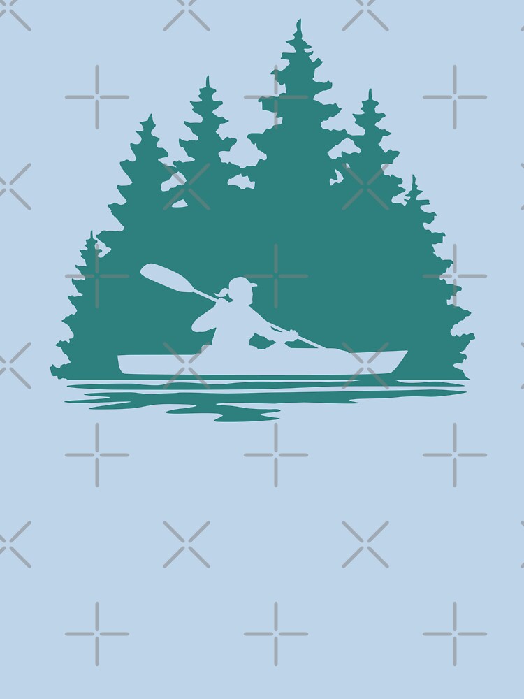 Girl Kayaking on a Lake by Sam Morrison