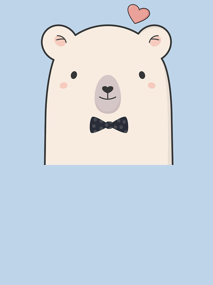Kawaii cute polar bear by wordsberry