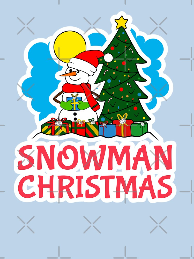 Winter Snowman Christmas by Sartoris Art