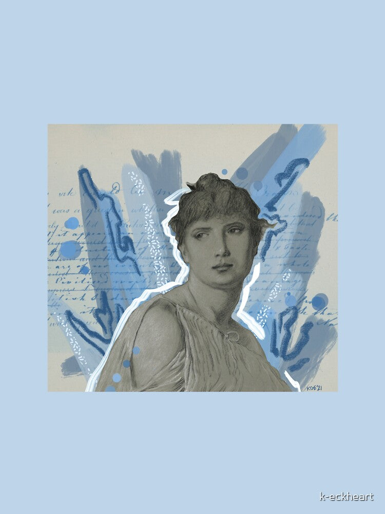 Blue Woman collage by k-eckheart