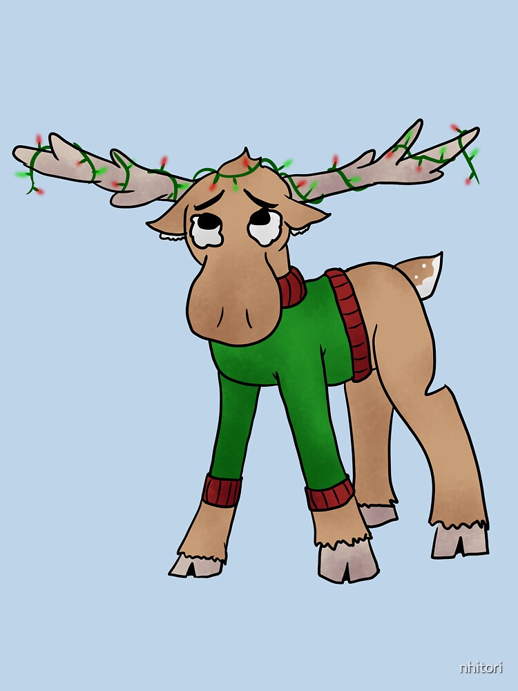 Cute Christmas Wintertime Reindeer T-Shirt And Others by nhitori
