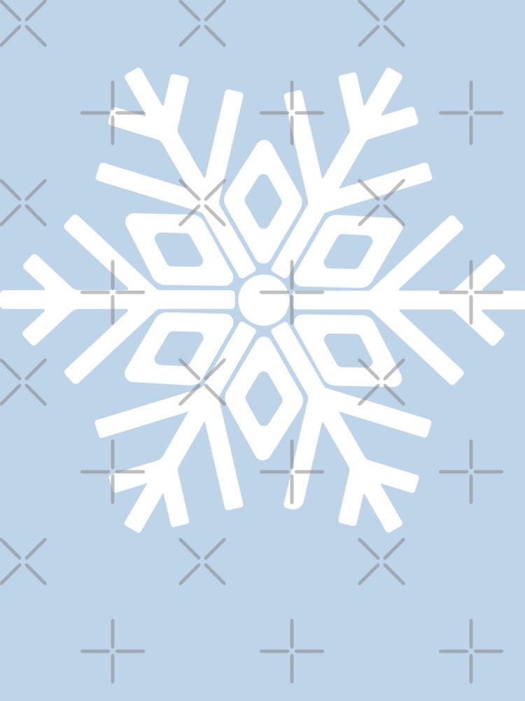Minimalist Snowflake Art – Winter Aesthetic Design 1 by ZorianArt