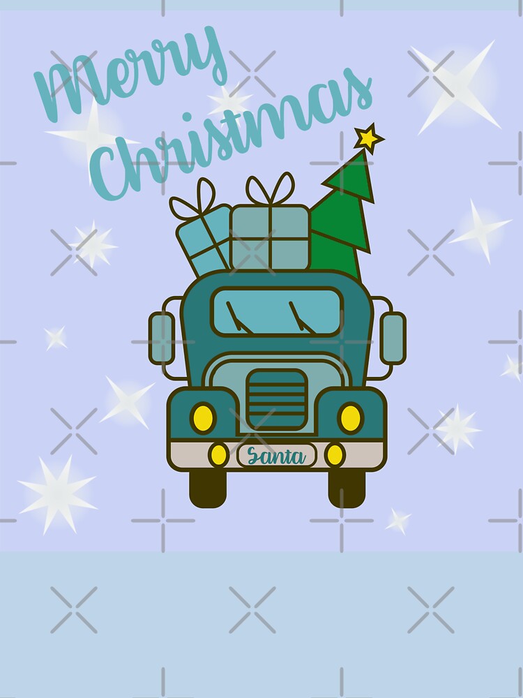 Christmas truck front view Merry Christmas by CutieBlue