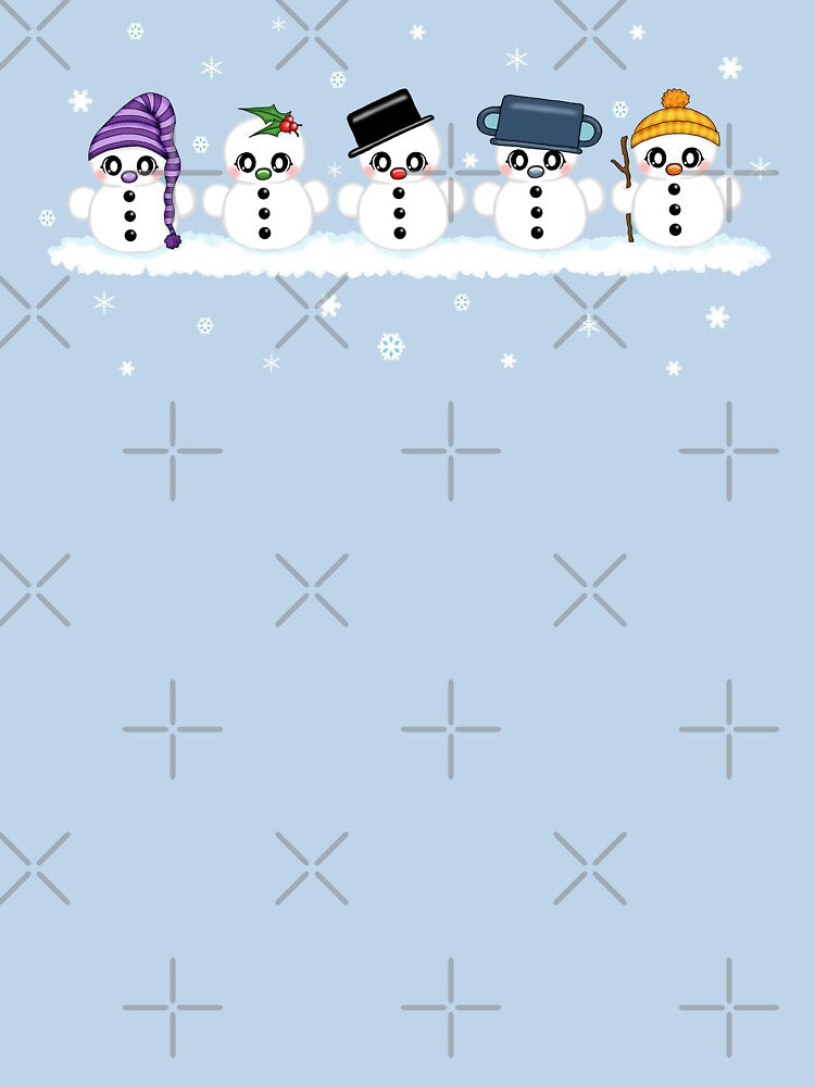 many cute snowmen kawaii by Pezi-Creation