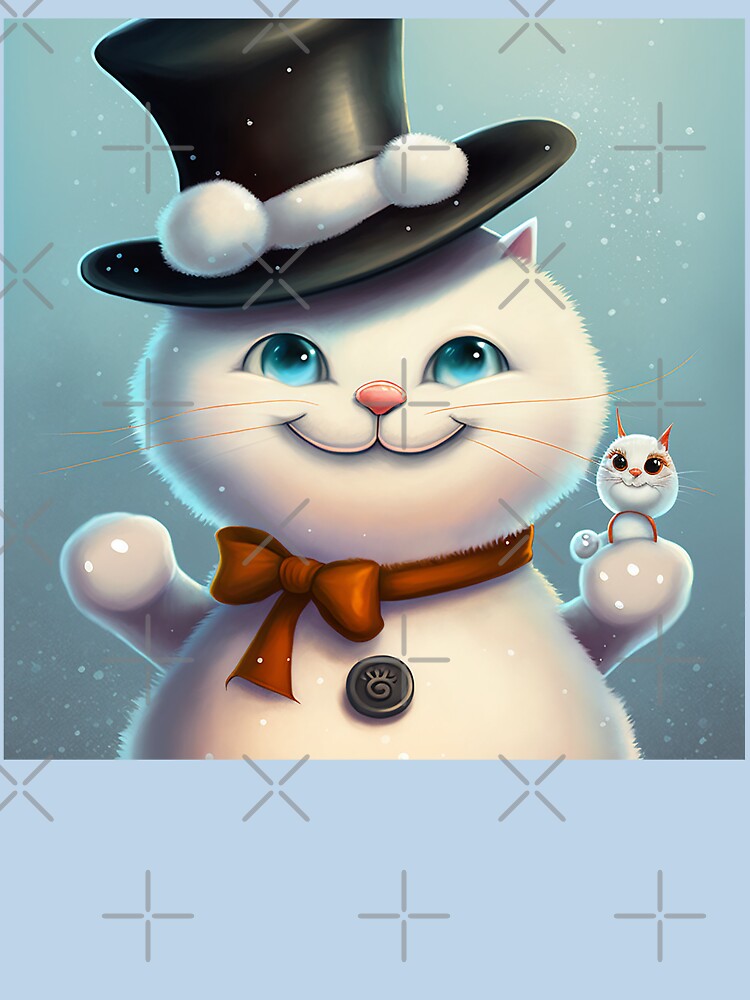 Cute Cat Snowman by GummywormDesign