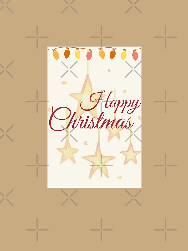 Happy Christmas Stars And Lights by ArtbyCharmante