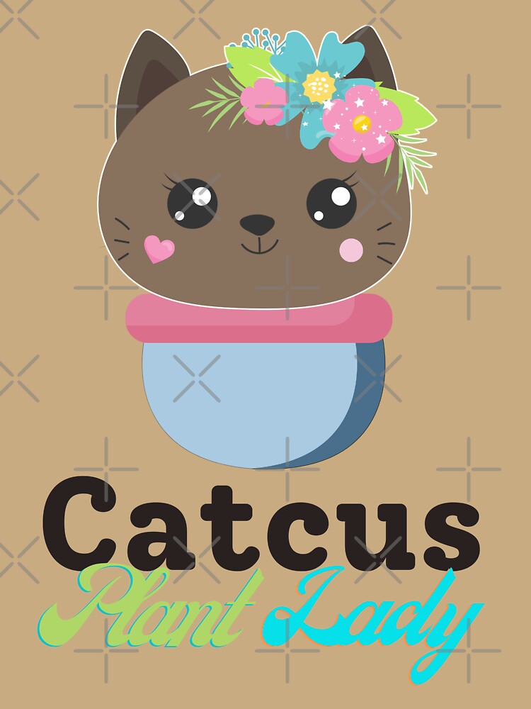 Catcus plant lady| Cute by droolingdreams