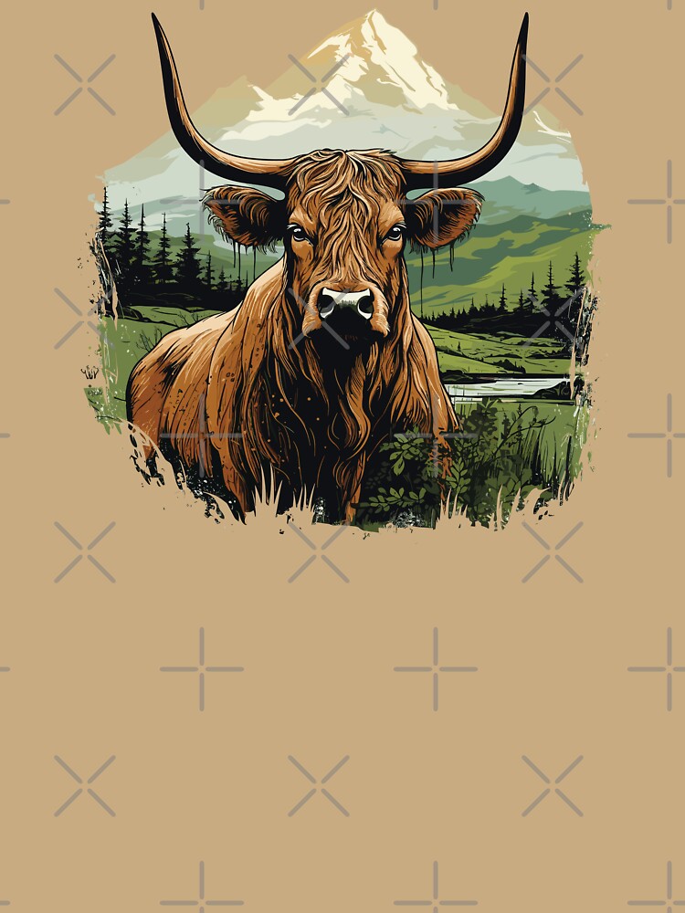 Irish Highland Cow by inspiredalike