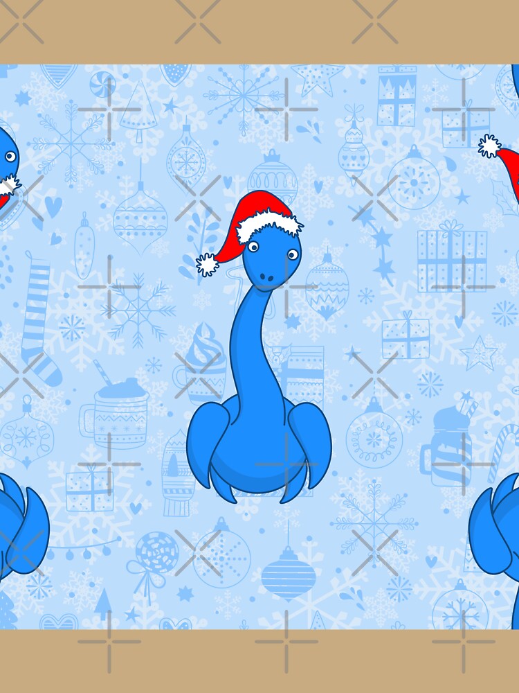 blue christmas santa claus Loch ness Monster by Gossip Rag