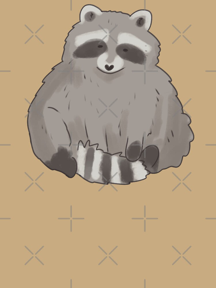 Clubby raccoon art by Mayarart