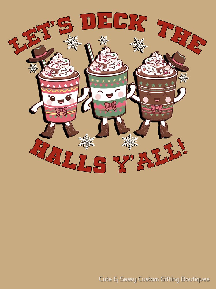 Christmas Coffee & Cocoa Cute Western Cowgirl Latte by Cute & Sassy Custom Gifting Boutiques